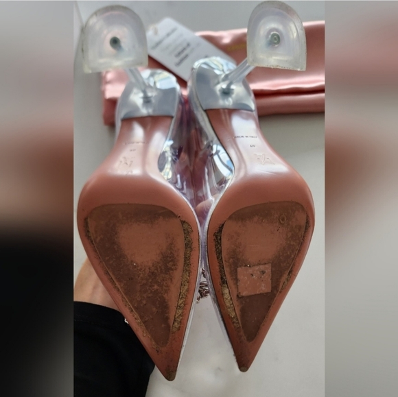 Amina Muaddi Heels Rosie PVC - Picture 4 of 7